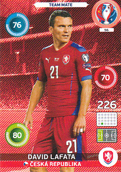 David Lafata Czech Republic Panini UEFA EURO 2016 #56